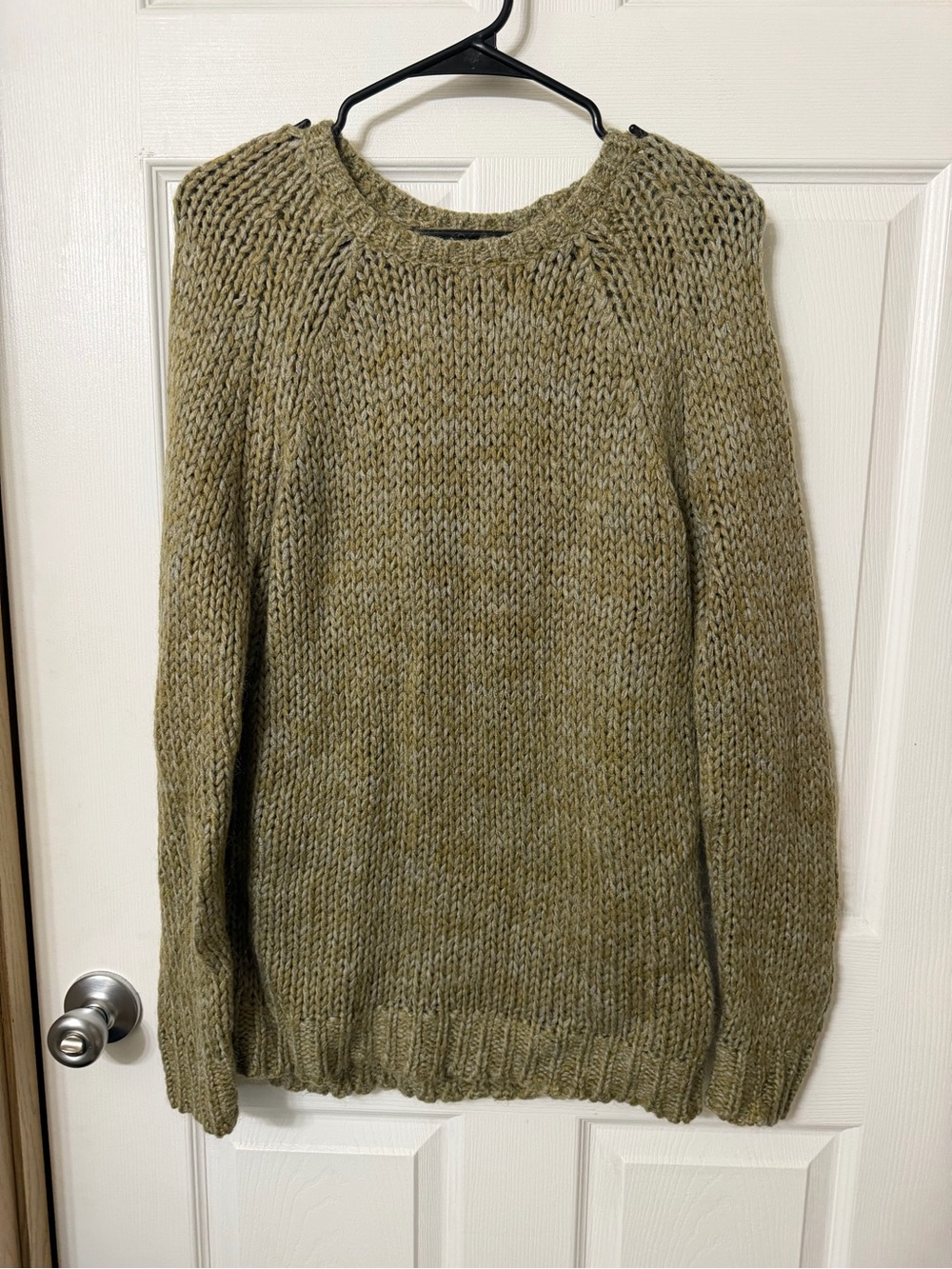 Neuw Olive Green Marled Crewneck Sweater